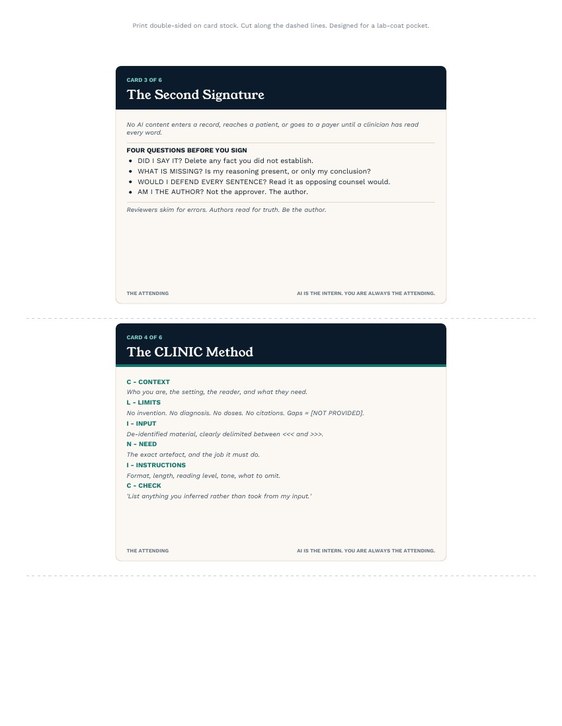 Printable quick reference cards