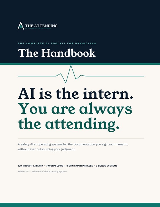 The Attending handbook cover