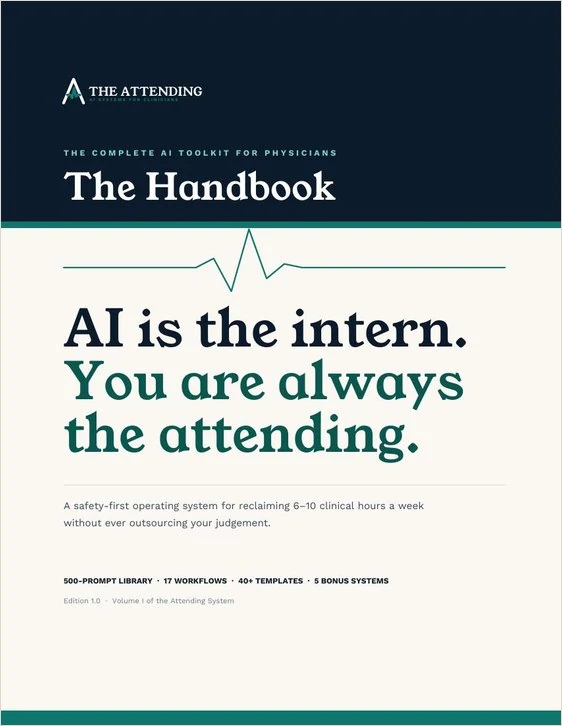 The Attending handbook cover